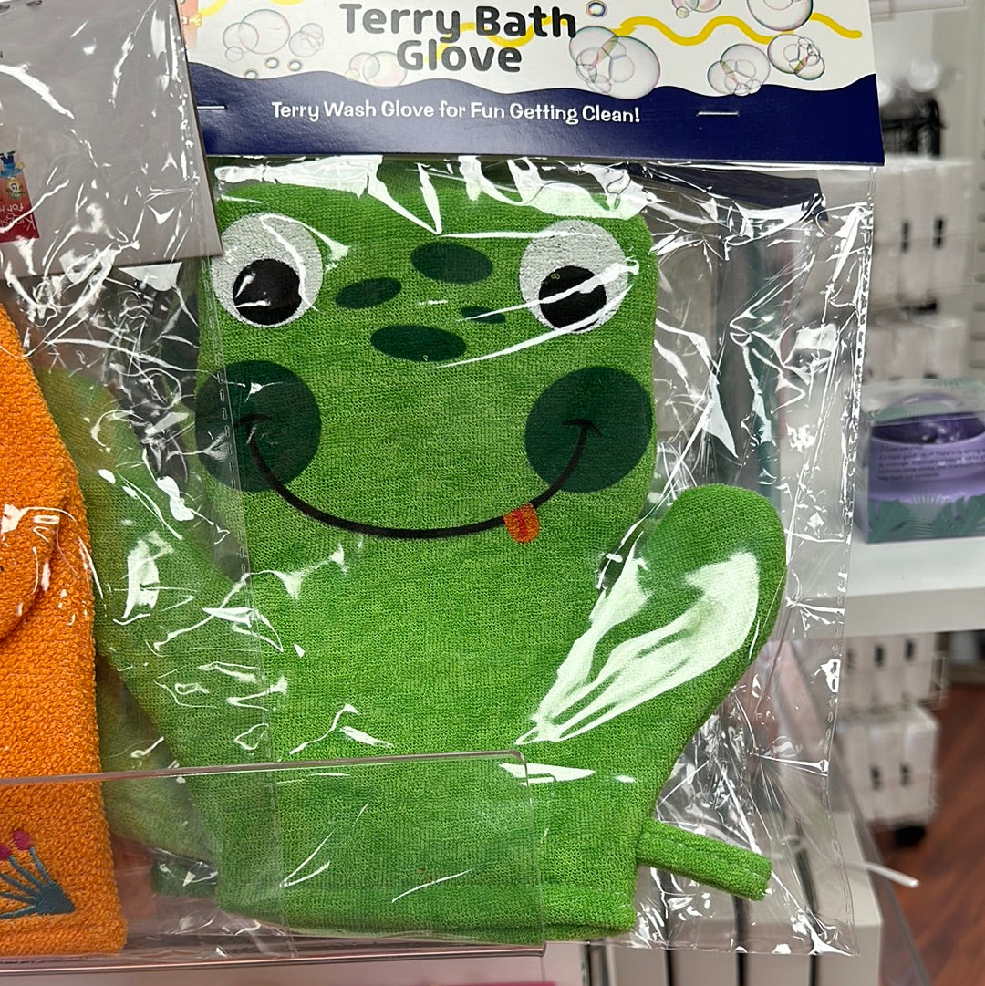 Kingsley For Kids Bath Time Buddies Terry Bath Glove