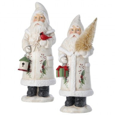 Regency International MTX71704 Vintage Santa w/Etched Holly - 10"