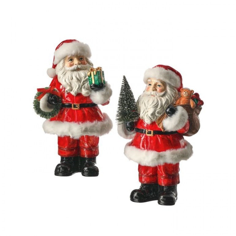 Regency International MTX75179 Resin Santa W/ Tree and Wreath