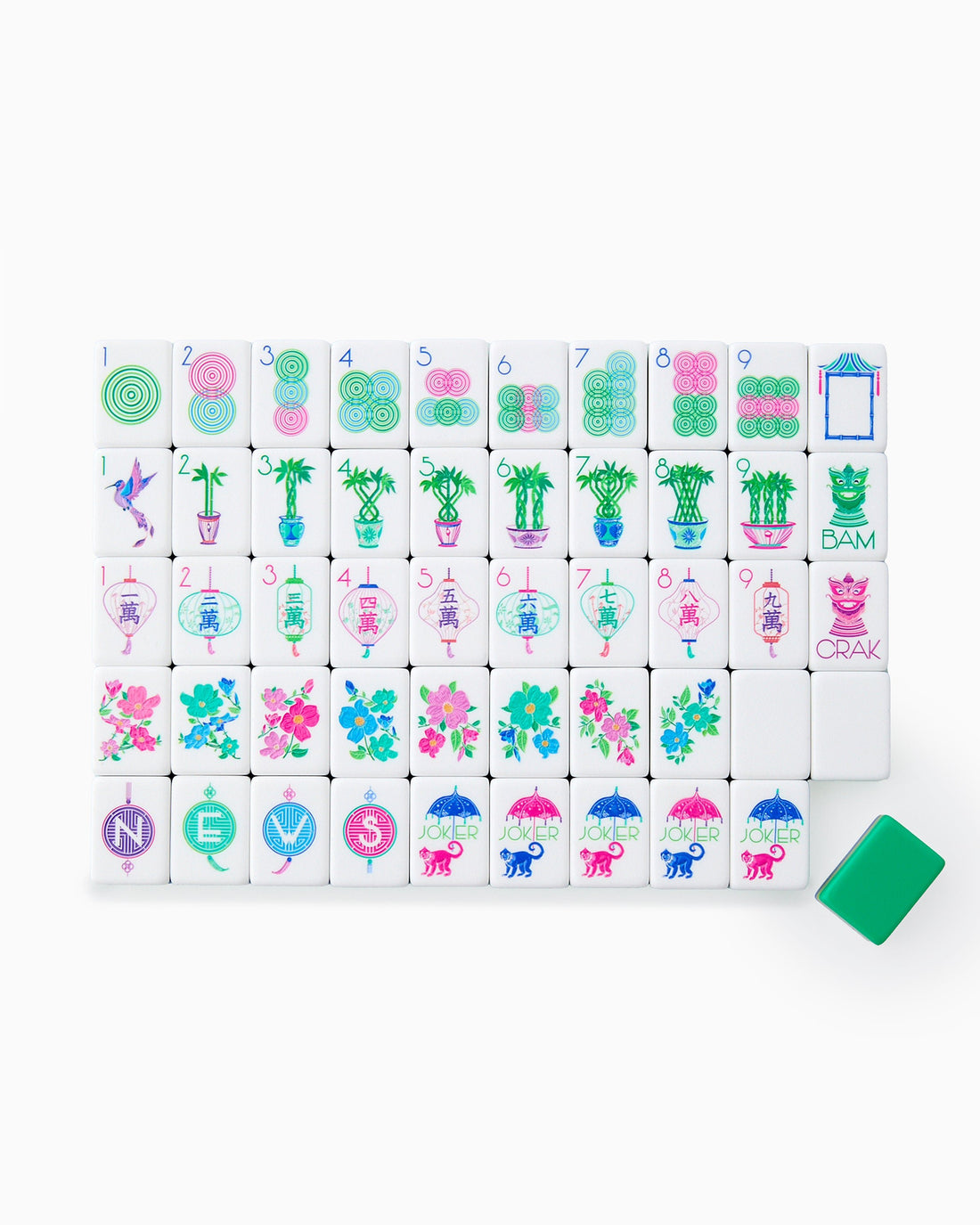 Oh My Mahjong OMM313 Jasmine Mahjong Tiles