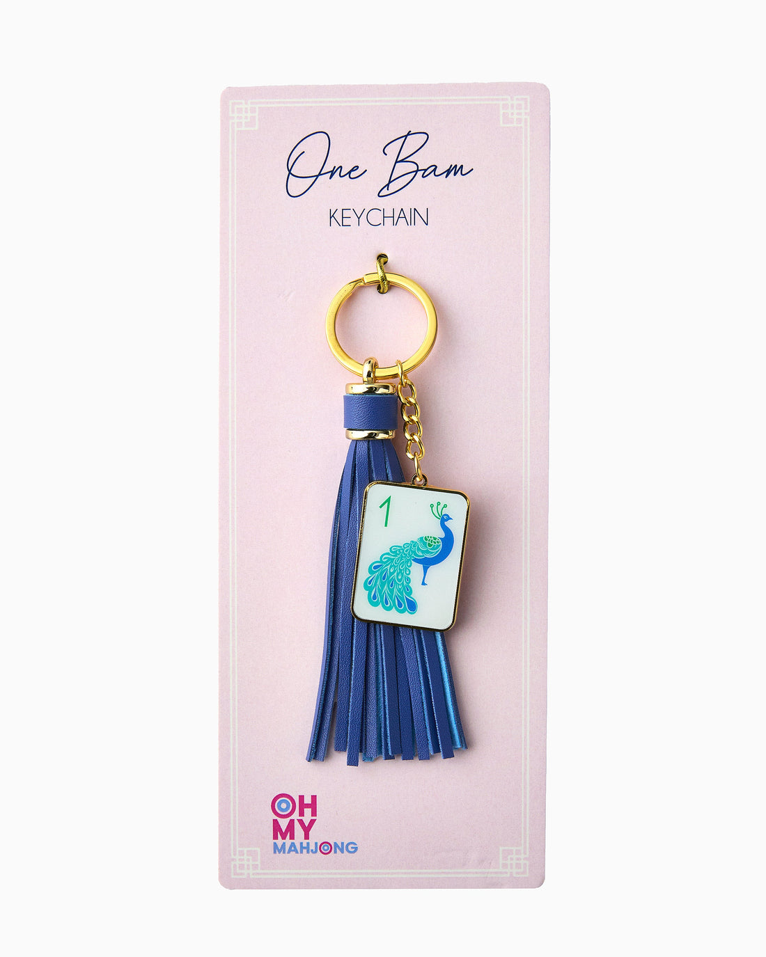 Oh My Mahjong OMM270 One Bam Keychain