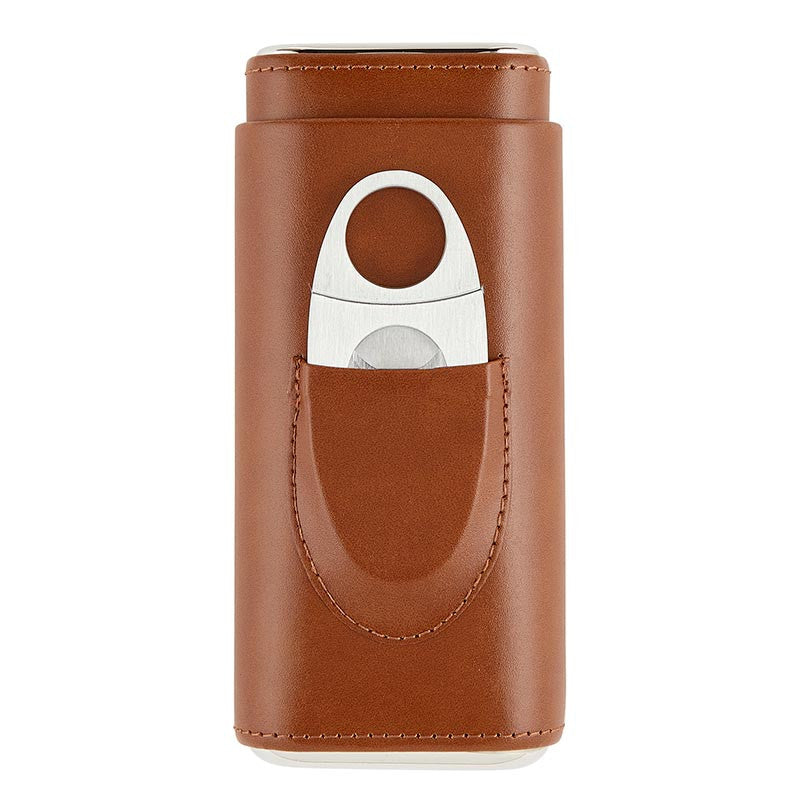 Cole Wheeler P7488 3 Finger Leather Cigar Case