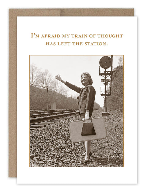 Shannon Martin SM369 Train Of Thought Belated Birthday Card