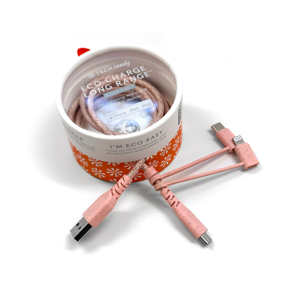 Tech Candy TC-EC-USBT Eco Change USB-C Cable 3 Tip