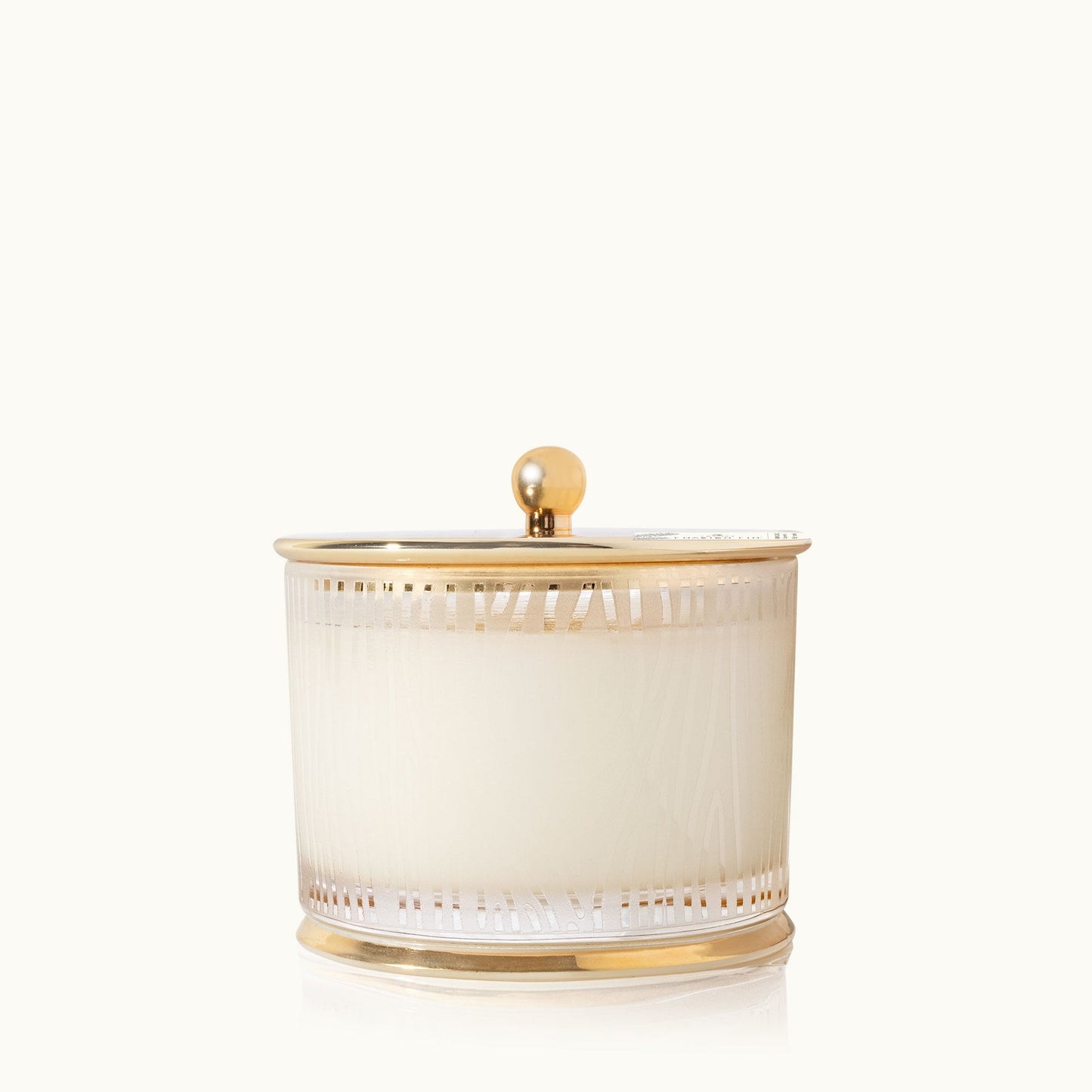 Thymes TH03535242400 Fraiser Fir Gilded Medium Poured Candle, Frosted Wood Grain