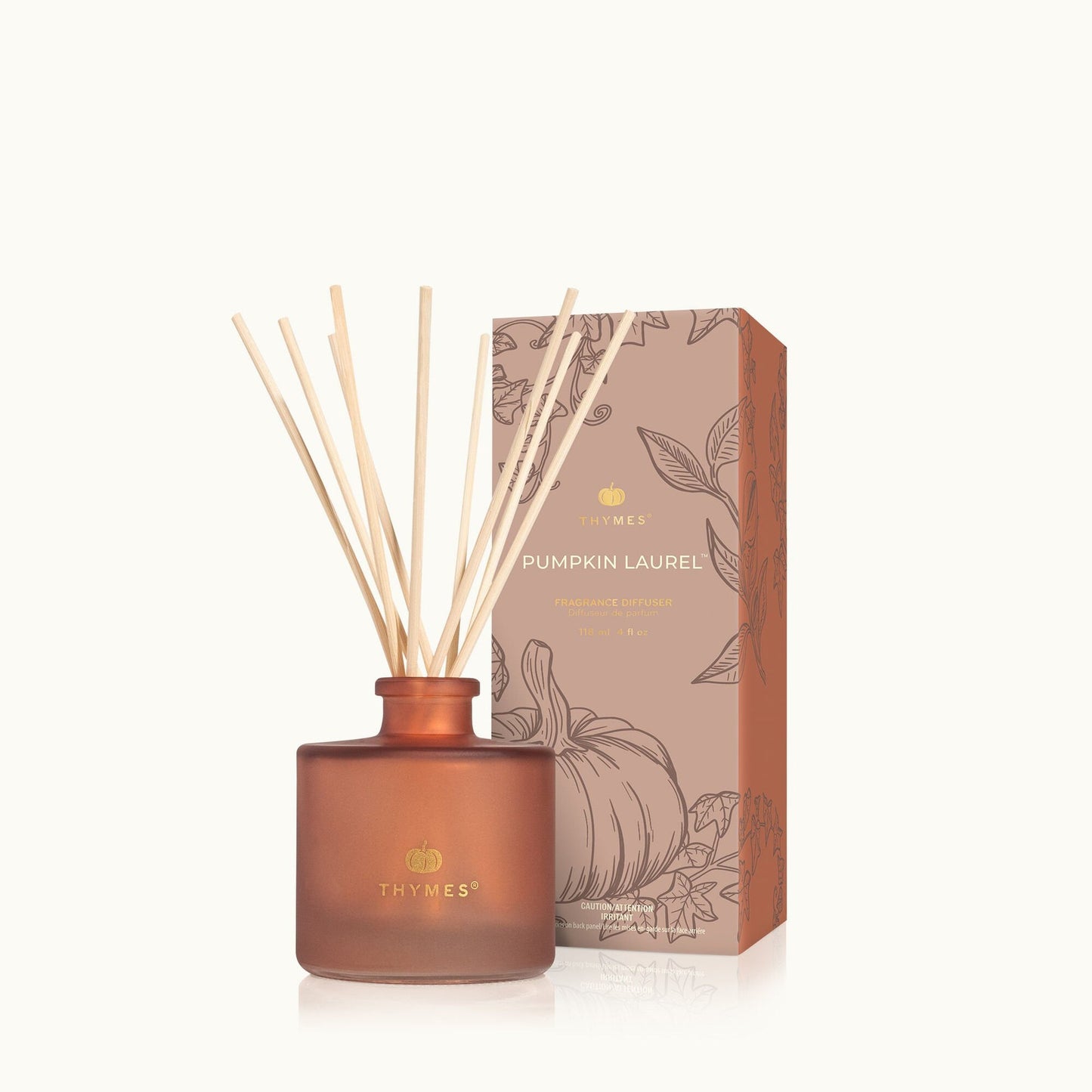 Thymes TH39710579307 Pumpkin Laurel Petite Diffuser - 4 oz