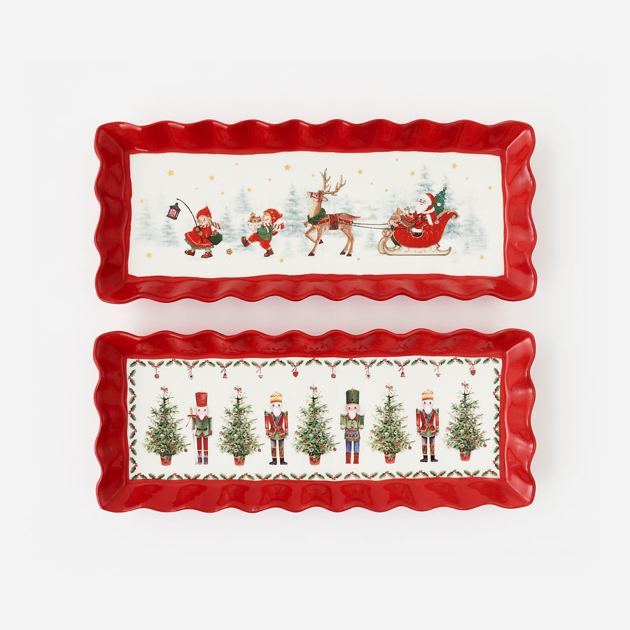 One Hundred 80 Degrees TM0383 Ruffled Edge Tray