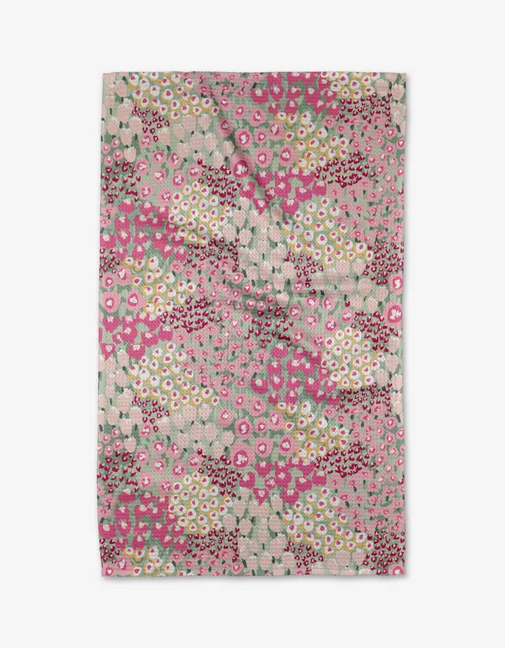 Geometry Bloomed for Spring Tea Towel