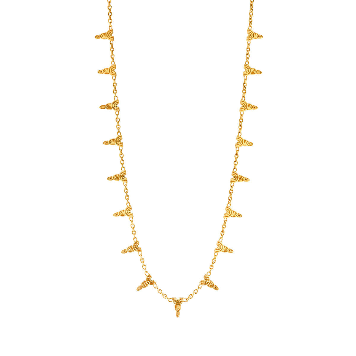 Juliska Capucine De Wulf ZCN09/710 Cleopatra Ra Necklace 16" + 2" - Gold