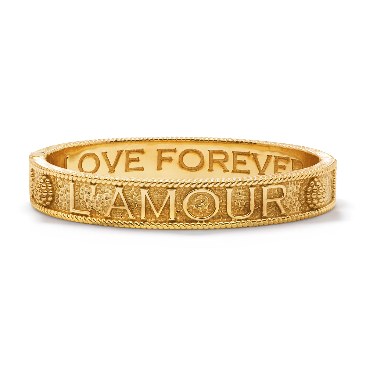 Juliska Capucine De Wulf ZEC68/710 L'Amour Toujour Hinged Bangle - Gold