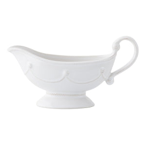 Juliska JA51SETX/W Berry & Thread Sauce Boat and Stand - Whitewash