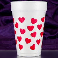 Print Appeal Valentine Styrofoam Cups