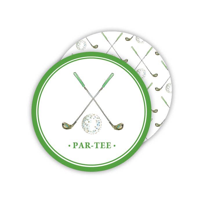 RosanneBeck Collections 035-0110 Golf Club and Ball Par-Tee Coasters