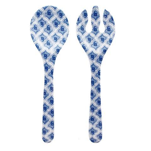 Le Cadeaux 121MRCB Moroccan Blue Salad Servers