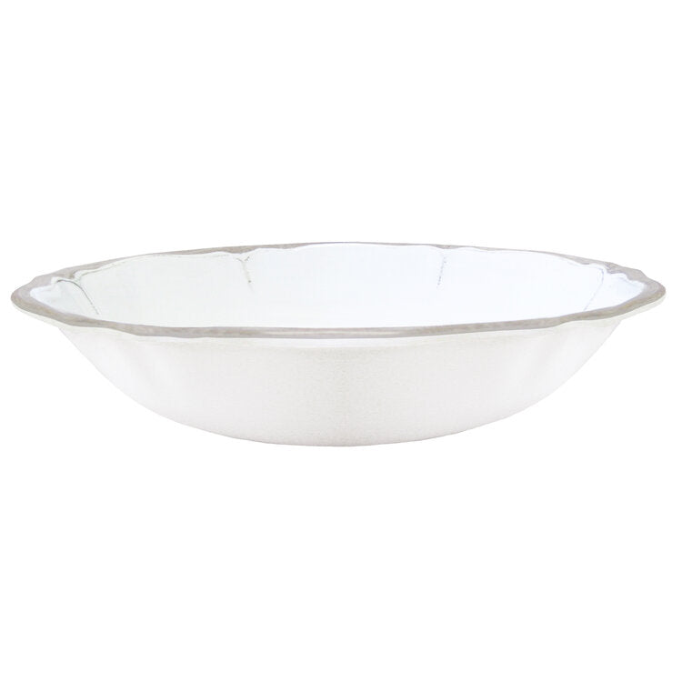 Le Cadeaux 235RUAW Rustica Antique White Salad Bowl - 13.75"