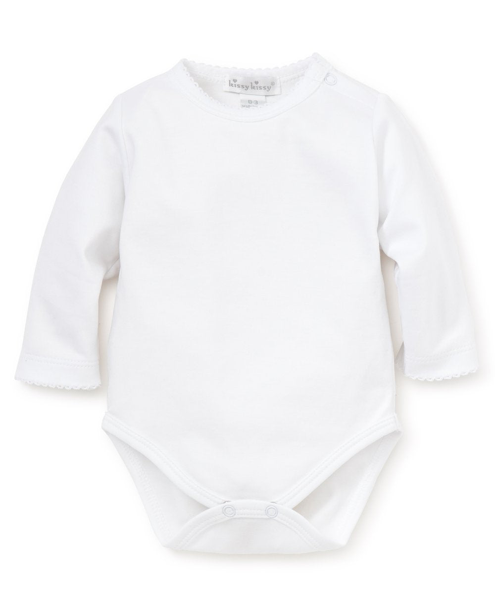 Kissy Kissy Basic L/S Body - White
