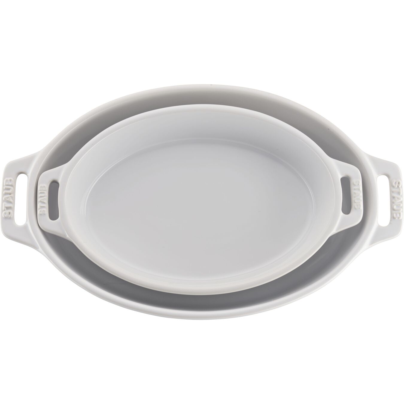 Zwilling 40508-633-0 Staub Ceramic 2-Pc Oval Baking Dish - White