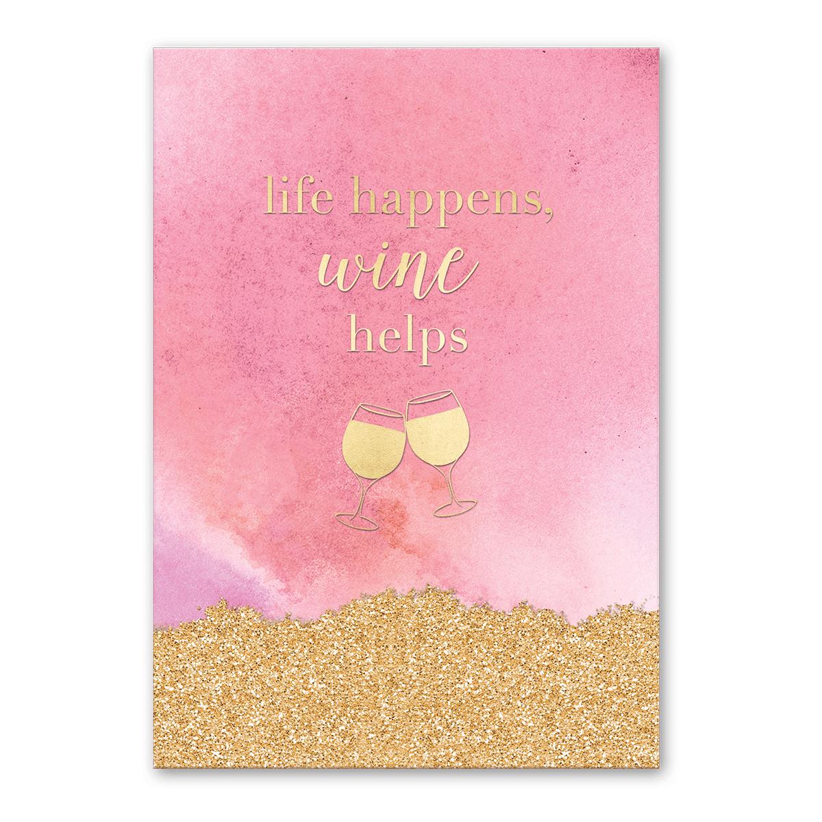 Lady Jayne 83143 Wine Helps Friendship Greeting Card