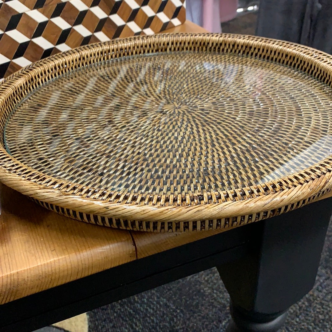 Napa Home & Garden NTN252BR Burma Rattan Serving Platter