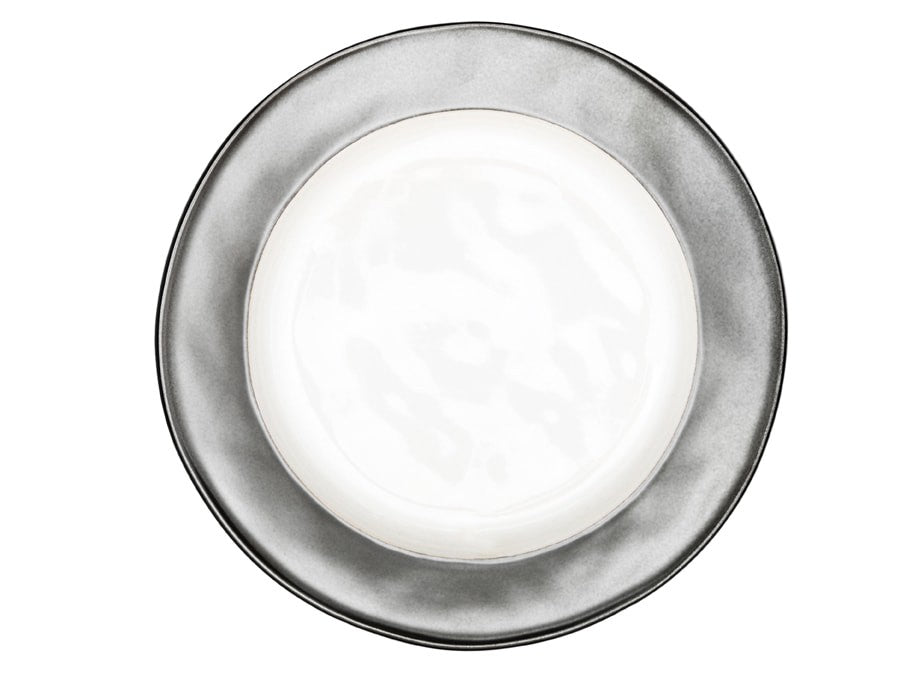 Juliska KP02/92 Emerson White/Pewter Dessert/Salad Plate 9"