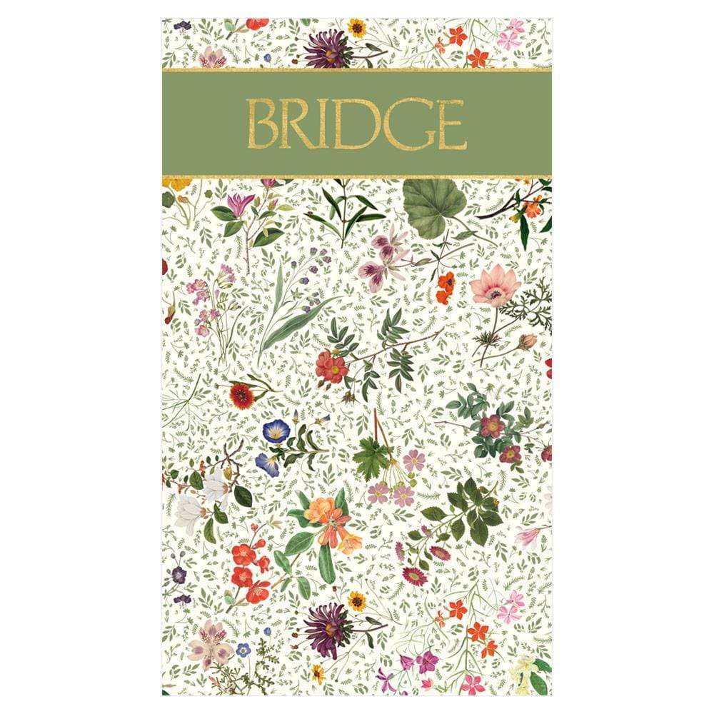 Caspari SP136 English Country Garden Bridge Score Pad - 1 Each