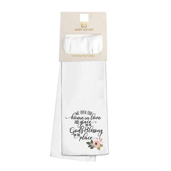 Mary Square Tea Towel - God's Blessing