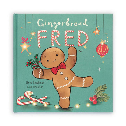 Jellycat BK4GBF Gingerbread Fred Book