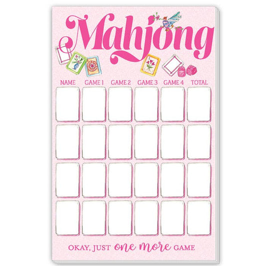 RosanneBeck Collections 071-0117 Handpainted Mahjong Score Pad