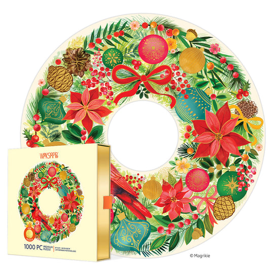 Werkshoppe 10873 Holiday Wreath 1000 Piece Puzzle