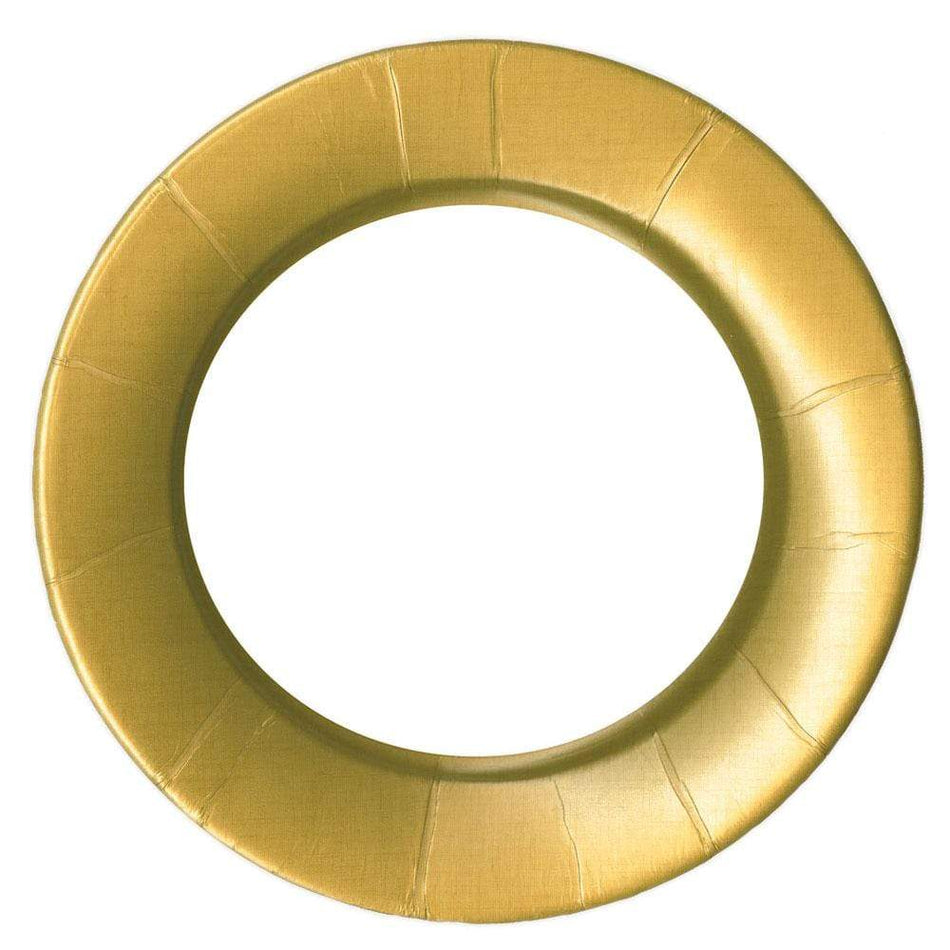 Caspari 11376 Linen Gold Paper Plate