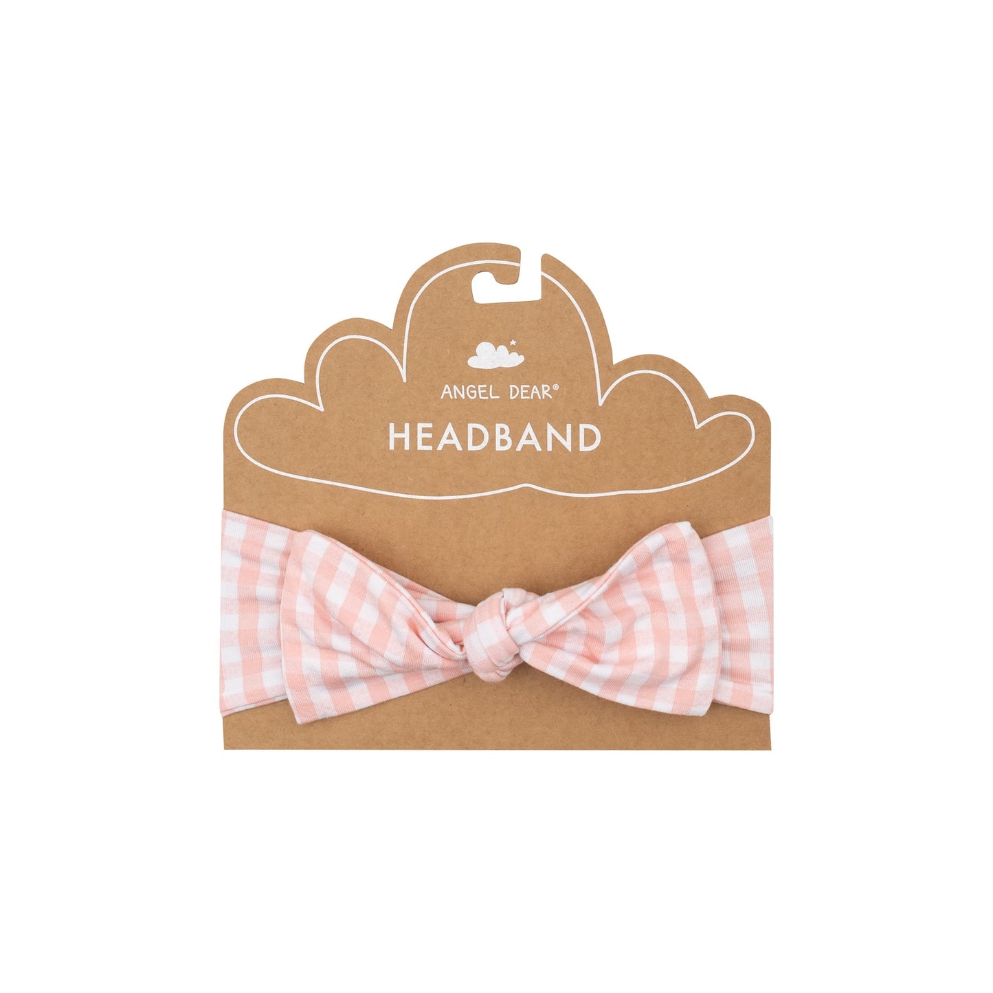 Angel Dear 124S24GIP Mini Gingham Pink Headband