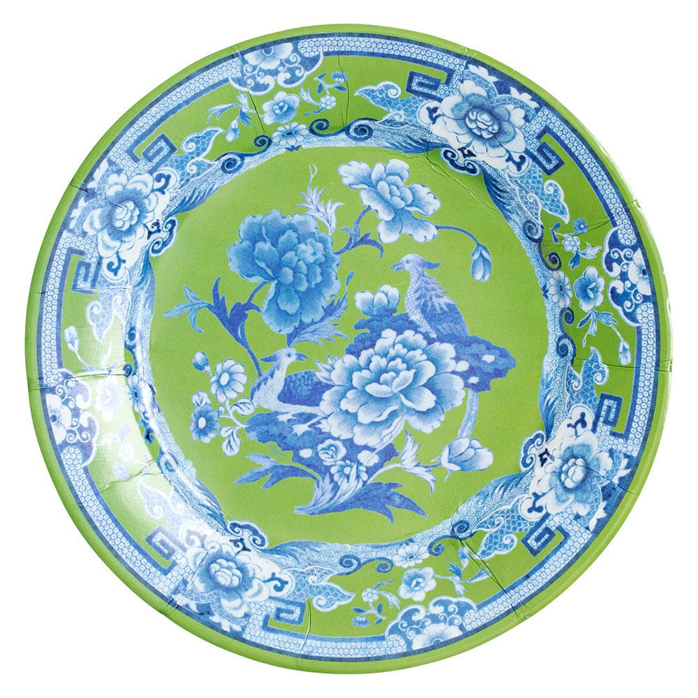 Caspari 12451 Green and Blue Paper Plates