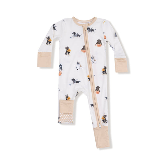 Angel Dear 126-F25-SPP Sporty Puppies 2 Way Zipper Romper
