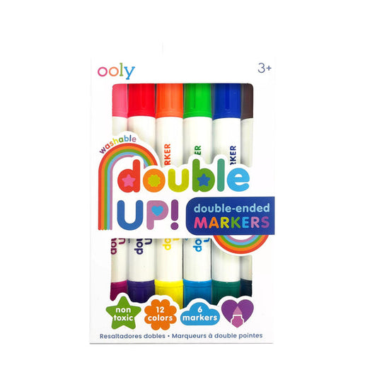 OOLY International 130-115 Double UP! Double Ended Markers - Set of 6/12 Colors