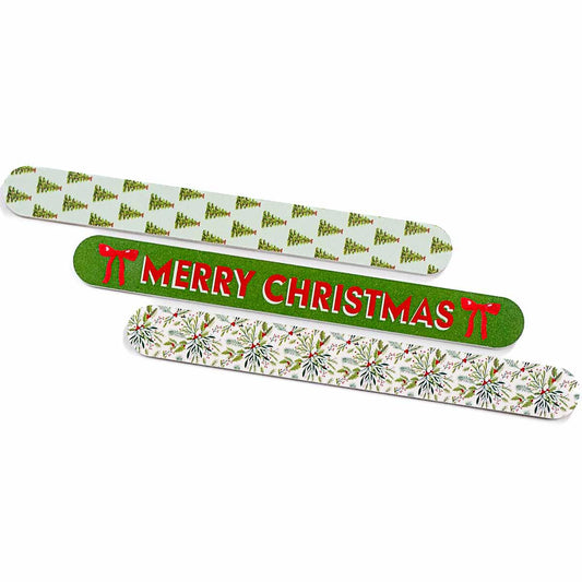 Royal Standard 131524008 Holly Jolly Christmas Nail Files - Green/Red