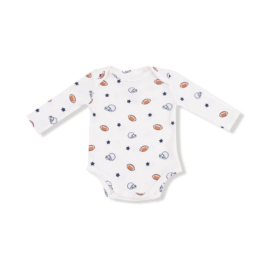Angel Dear 147-F25-FAS Footballs and Stars Lap Shoulder Bodysuit