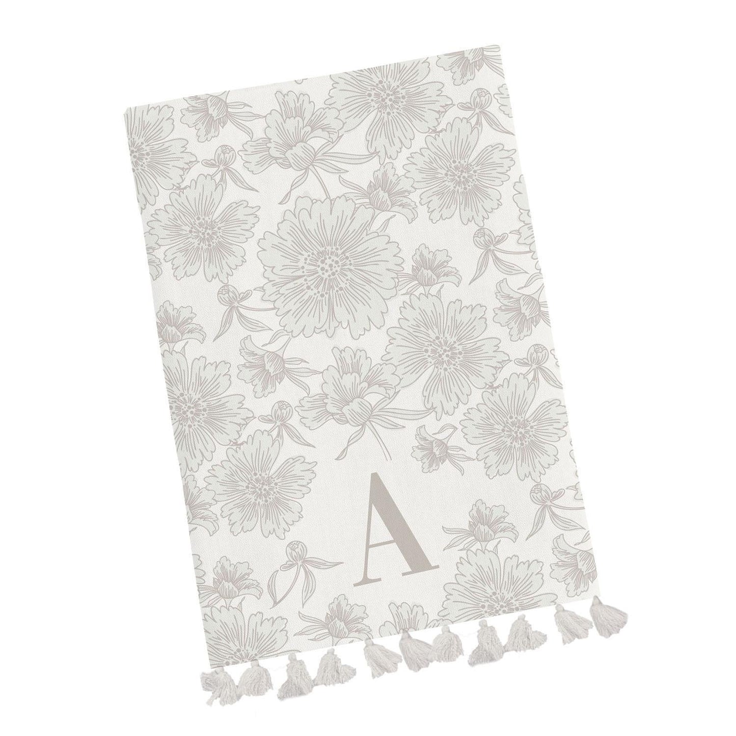 Mary Square Initial Tea Towel