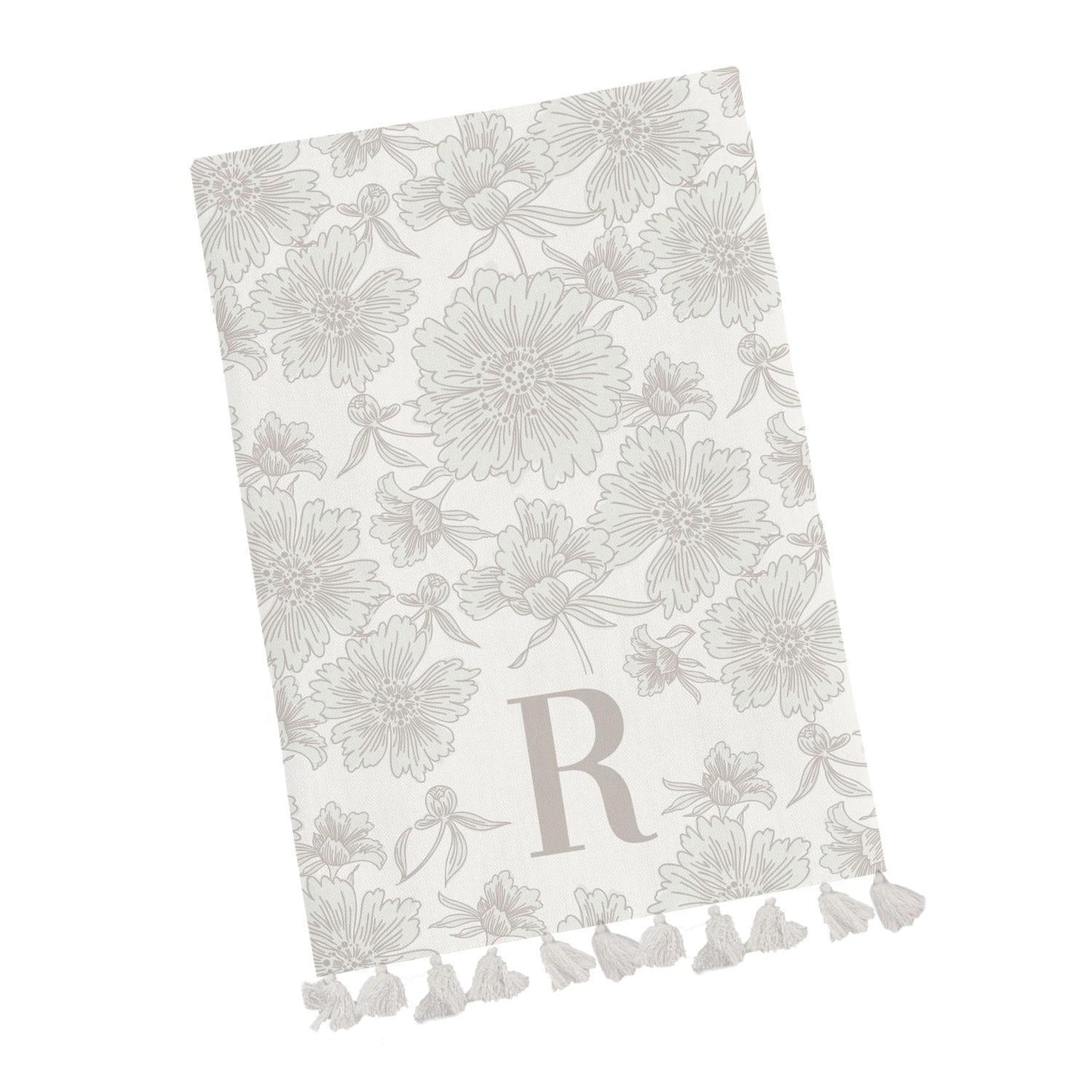 Mary Square Initial Tea Towel
