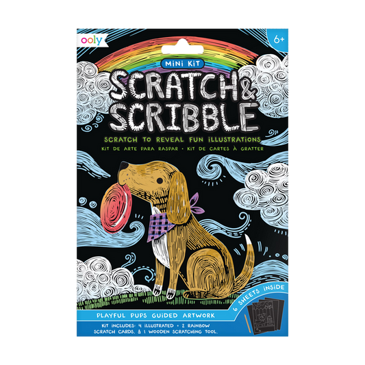 Ooly International 161 Mini Scratch & Scribble Art Kits