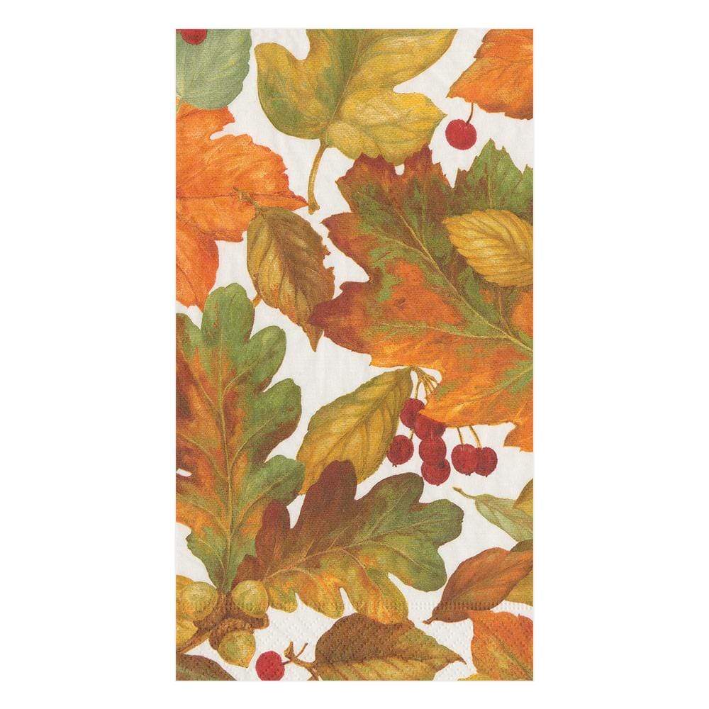 Caspari 16260G Autumn Leaves Guest Towels