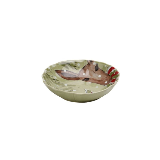 Casafina DF634-GRN Deer Friends Soup/Pasta Bowl - Green