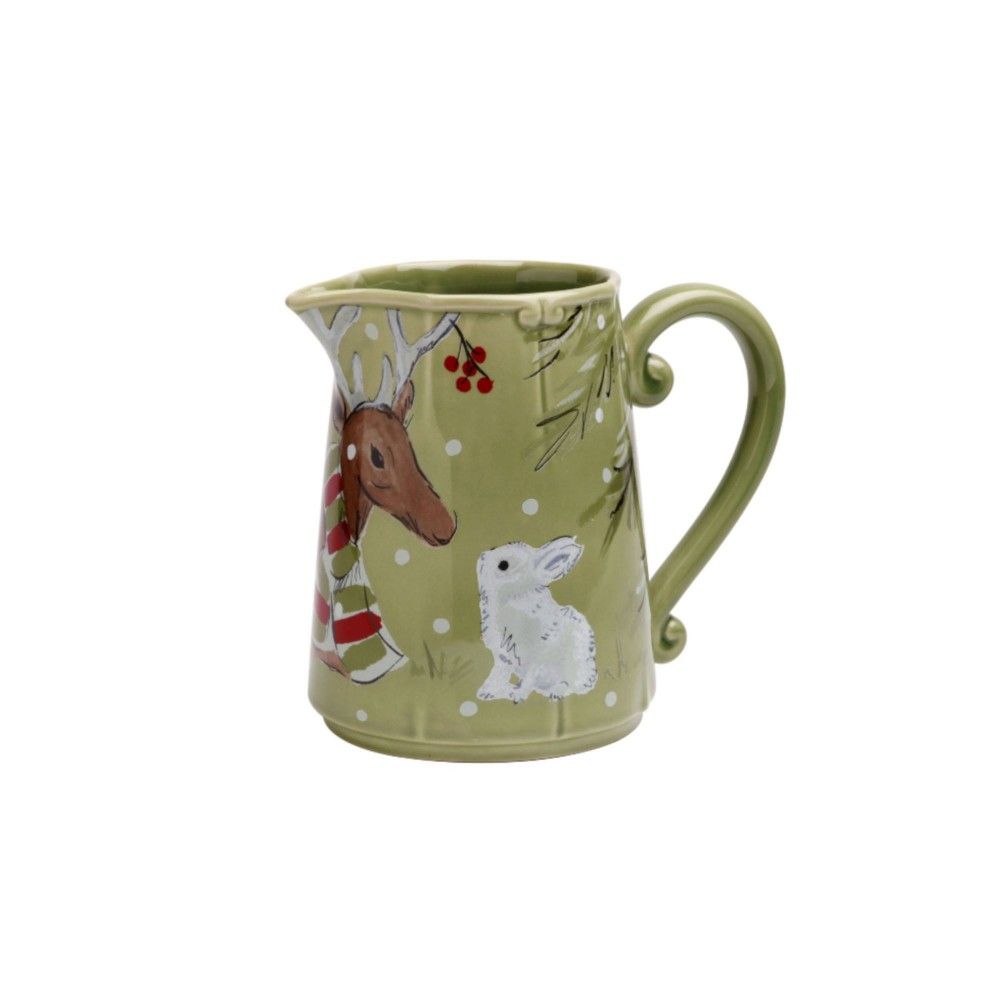 Casafina DF636-GRN Deer Friends Pitcher - Green