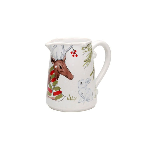 Casafina DF636-WHI Deer Friends Pitcher - White