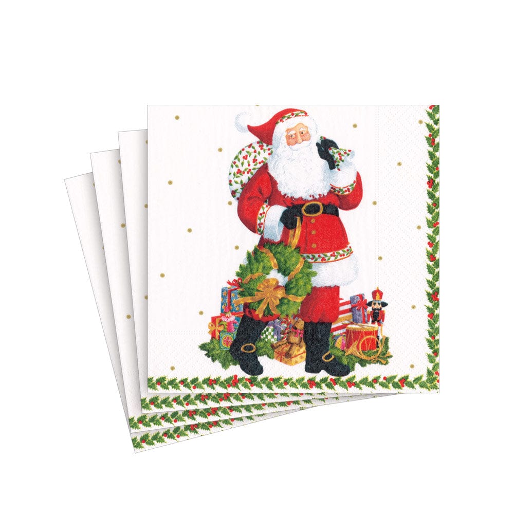 Caspari 17180 Jolly St. Nick Napkins