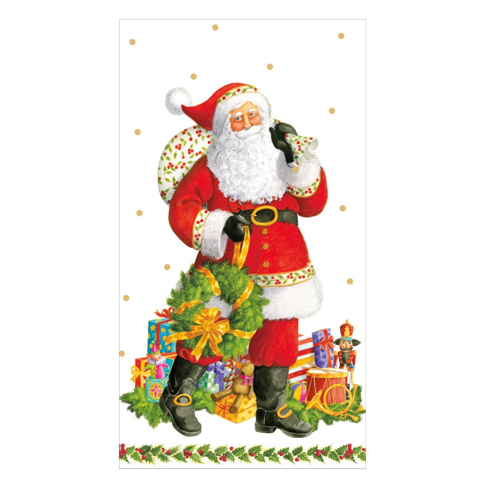 Caspari 17180 Jolly St. Nick Napkins