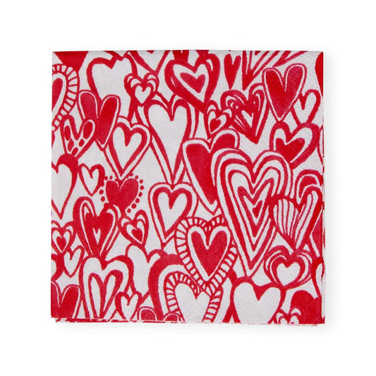 Caspari 17820 Groovy Love Napkins