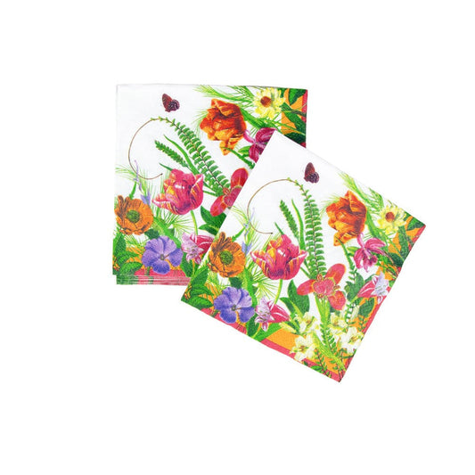 Caspari 17890C La Dolce Vita Cocktail Napkins