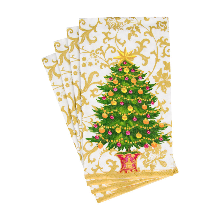 Caspari 18100 Gilded Tree Napkins