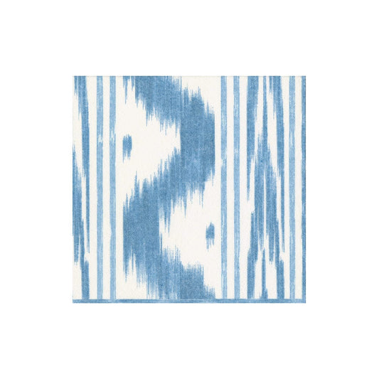 Caspari 18350 Toile De Nantes Blue-Paper Linen Napkins