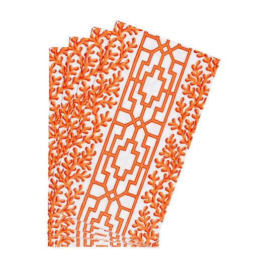 Caspari 18470 Coral and Trellis Napkins